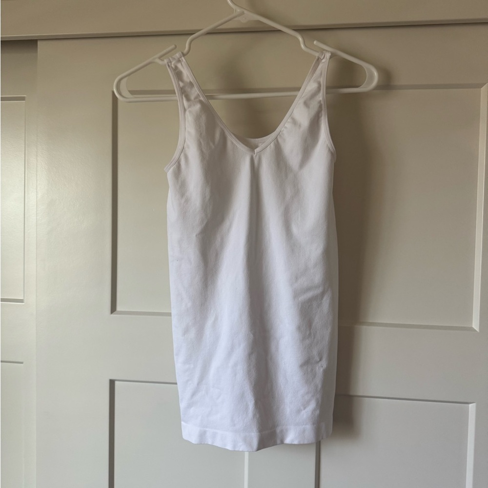 Like New One Size white Nylon/spandex Tank